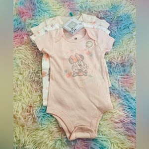 Disney Pink Minnie Mouse Bodysuit (3 pieces)